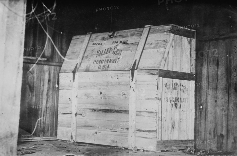 Dynamite box at Indianapolis, (Jones Barn), 1910. Creator: Bain News Service.