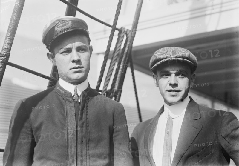 H. Benson & C. Krauter, wireless men on Merida & Princess Anne, between c1910 and c1915. Creator: Bain News Service.