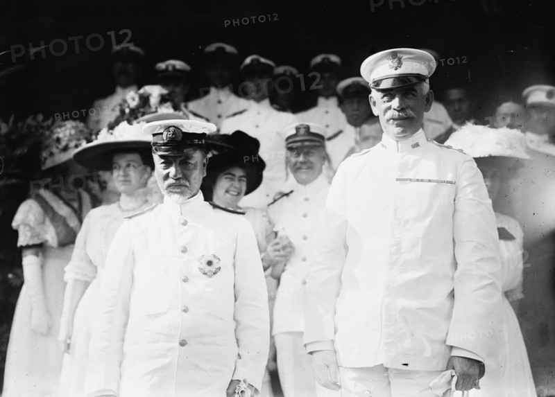 Togo at West Point with Gen. Barry, 1911. Creator: Bain News Service.