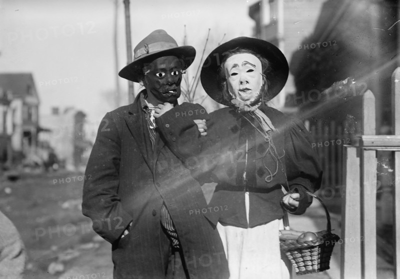 Thanksgiving Maskers, between c1910 and c1915. Creator: Bain News Service.