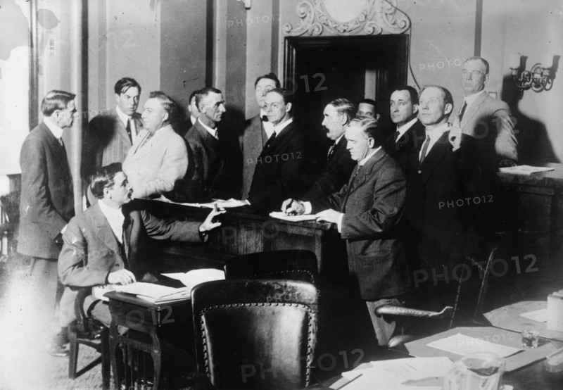 Sheriff & deputies in Ct., L.A. Calif, between c1910 and c1915. Creator: Bain News Service.