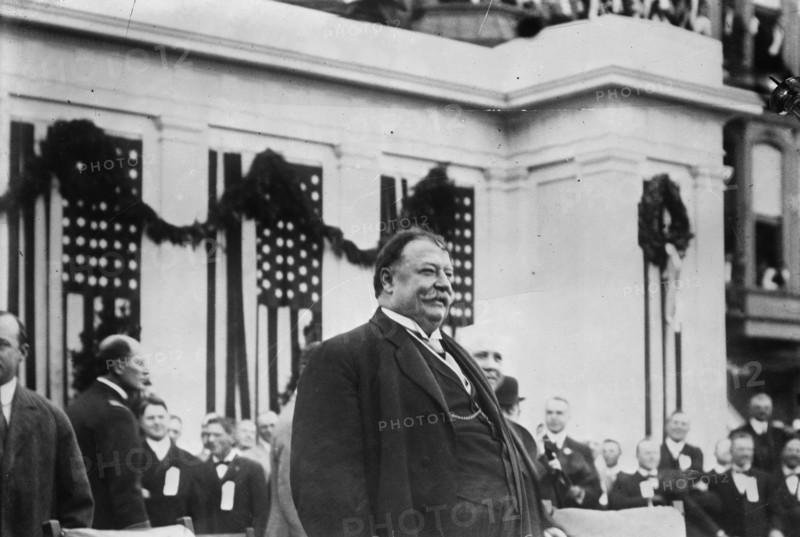President William Howard Taft at the laying of the cornerstone for the Oakland ...October 13, 1911. Creator: Bain News Service.