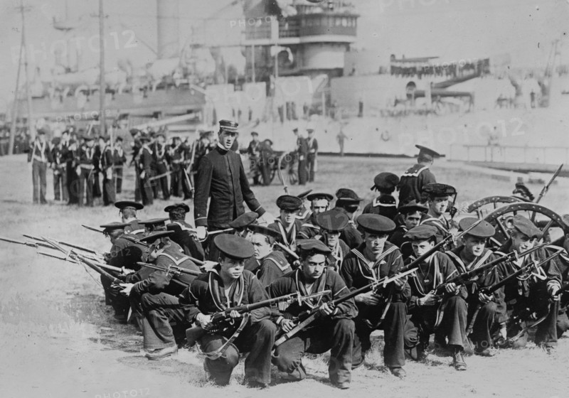 Sailor's shore drill, between c1910 and c1915. Creator: Bain News Service.