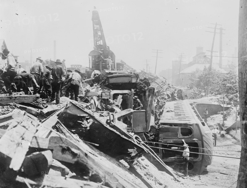 BRIDGEPORT wreck, between c1910 and c1915. Creator: Bain News Service.