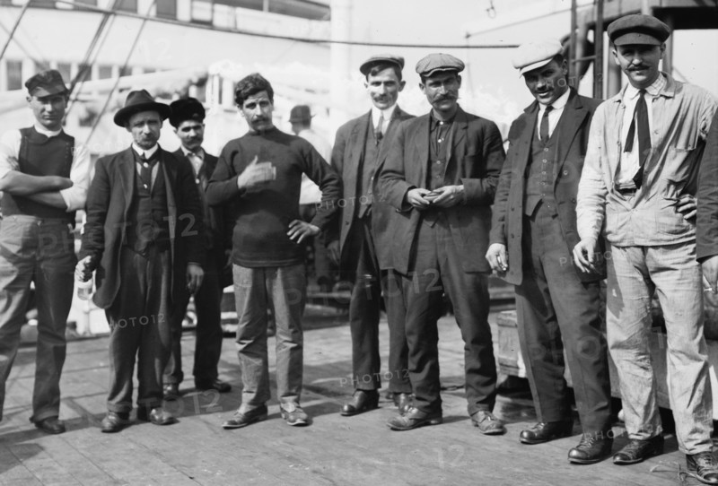 On MARTHA WASHINGTON going to Balkan War, 1912. Creator: Bain News Service.