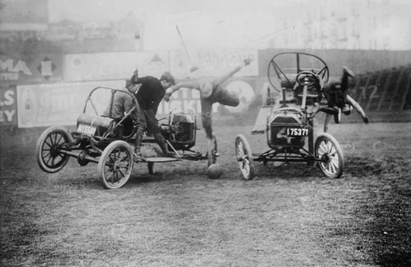 Auto polo, between c1910 and c1915. Creator: Bain News Service.