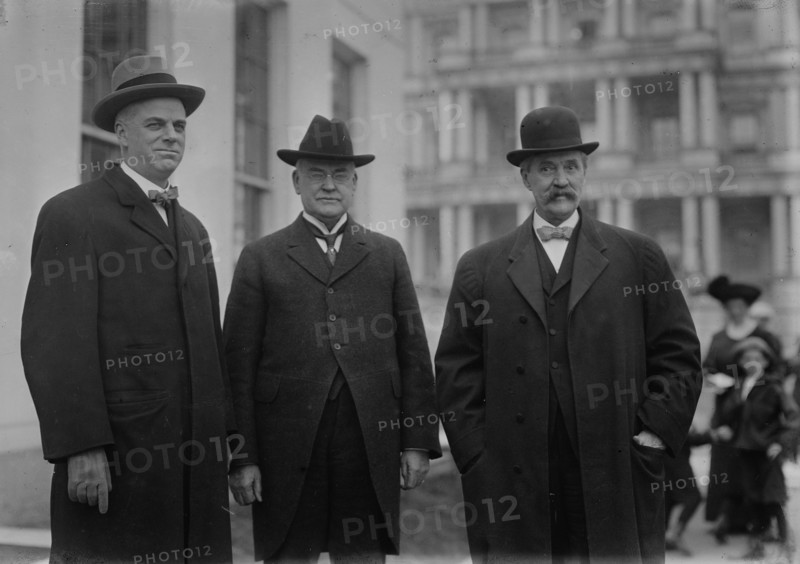 Senators Kenyon, Works, and Cummings [i.e., Cummins], 1913. Creator: Bain News Service.
