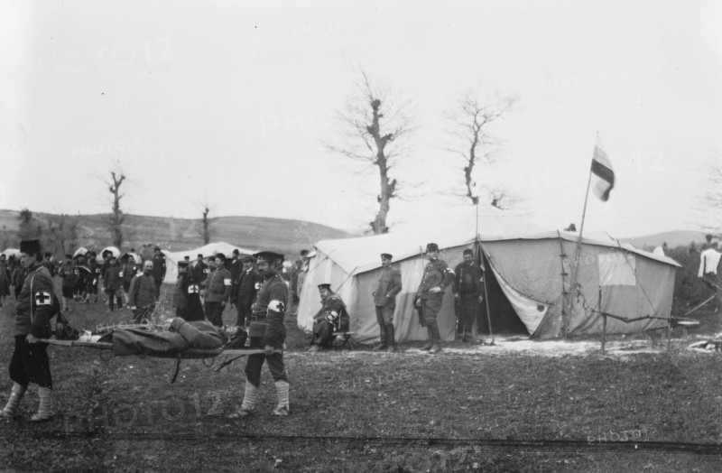 Carrying dead, Tchataldja #5, between c1910 and c1915. Creator: Bain News Service.