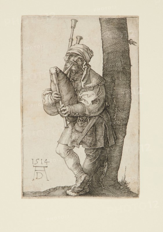 The Bagpiper, 1514. Creator: Albrecht Durer.