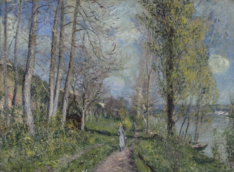 Banks Of The Seine At By, c1880-81. Creator: Alfred Sisley.