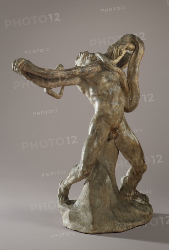 Man With Serpent, 1885. Creator: Auguste Rodin.
