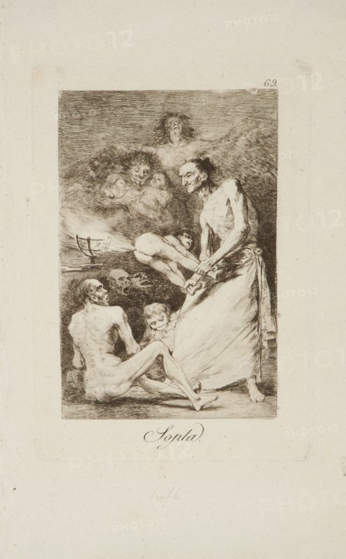 Blow (Sopla), 1799. Creator: Francisco Goya.