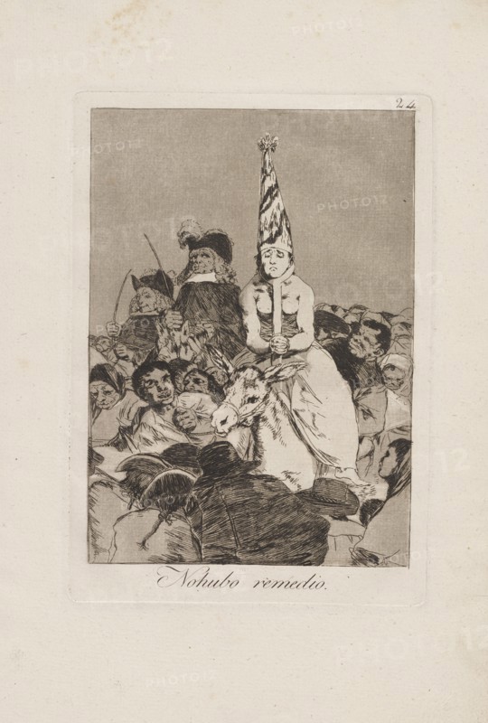 There Was No Remedy (No Hubo Remedio), 1799. Creator: Francisco Goya.