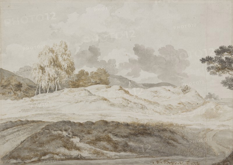 Landscape With Figures, 1786. Creator: Hendrick Hoogers.