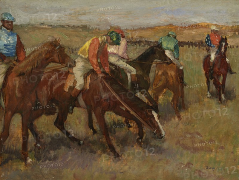 Before The Race, c1882. Creator: Edgar Degas.