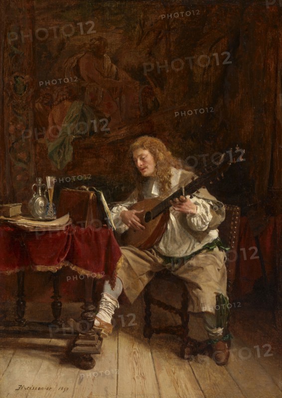 The Musician, 1859. Creator: Jean Louis Ernest Meissonier.