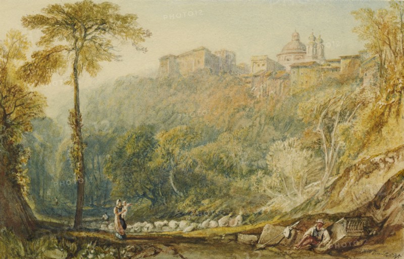 View Of La Riccia (Ariccia), 1817. Creator: JMW Turner.