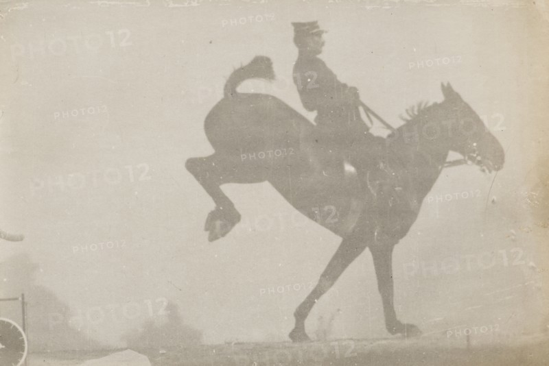 Horse And Rider (Cavalier Et Cheval) #3, c1888. Creator: Etienne Jules Marey.