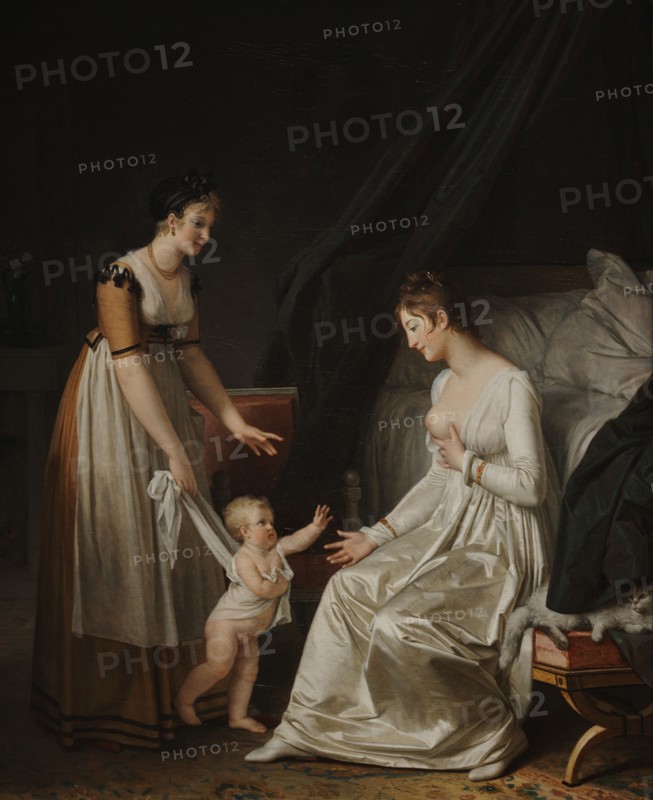 The Nursing Mother (La Mère Nourrice), 1804. Creator: Marguerite Gerard.