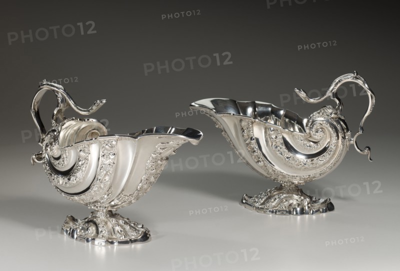 Pair Of Sauce Boats, 1746/47. Creator: Paul Crespin.