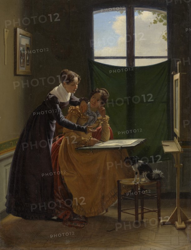 The Drawing Lesson, c1826. Creator: Pierre Duval le Camus.