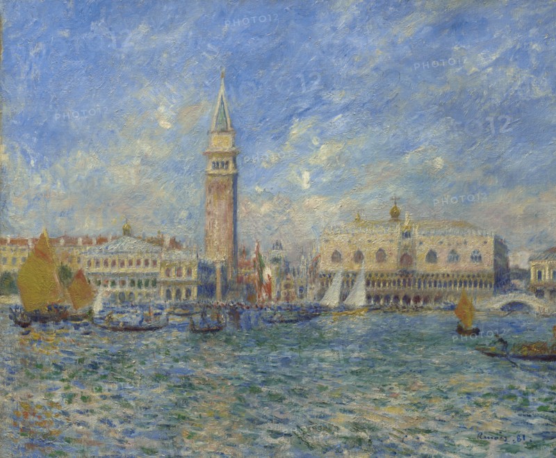 Venice, The Doge's Palace, 1881. Creator: Pierre-Auguste Renoir.