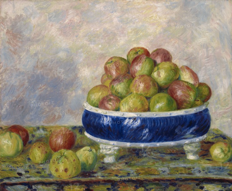 Apples In A Dish, 1883. Creator: Pierre-Auguste Renoir.