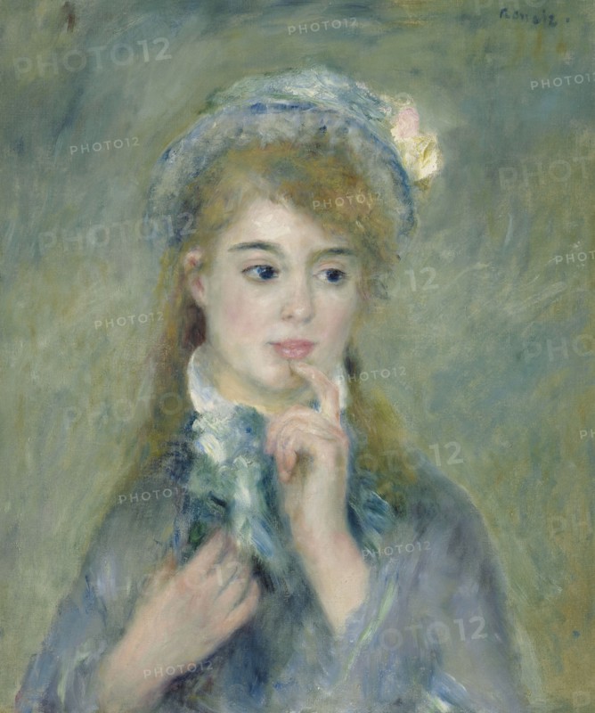 Portrait Of A Young Woman (L'Ingenue), c1874. Creator: Pierre-Auguste Renoir.