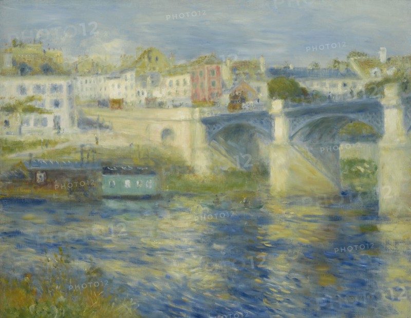 Bridge At Chatou, c1875. Creator: Pierre-Auguste Renoir.