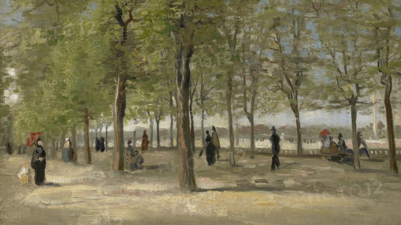 Terrace In The Luxembourg Gardens, 1886. Creator: Vincent van Gogh.