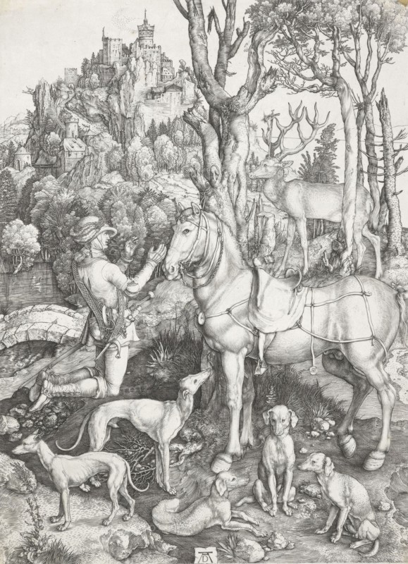 St. Eustace, c.1501. Creator: Albrecht Durer.