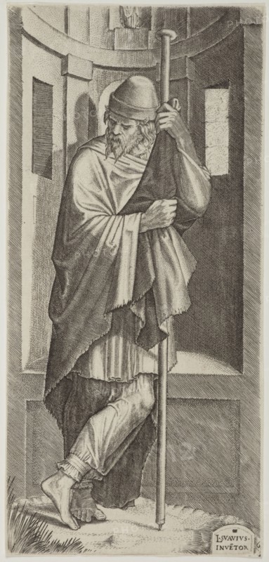 St James Major. Plate 6. From: Christ and the Apostles, 1545. Creator: Lambert Suavius.