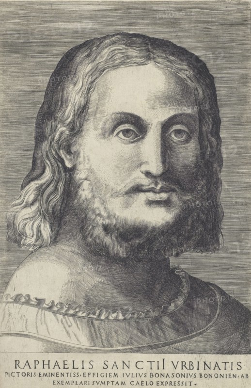 Portrait of Raphael, (c1518). Creator: Giulio Bonasone.