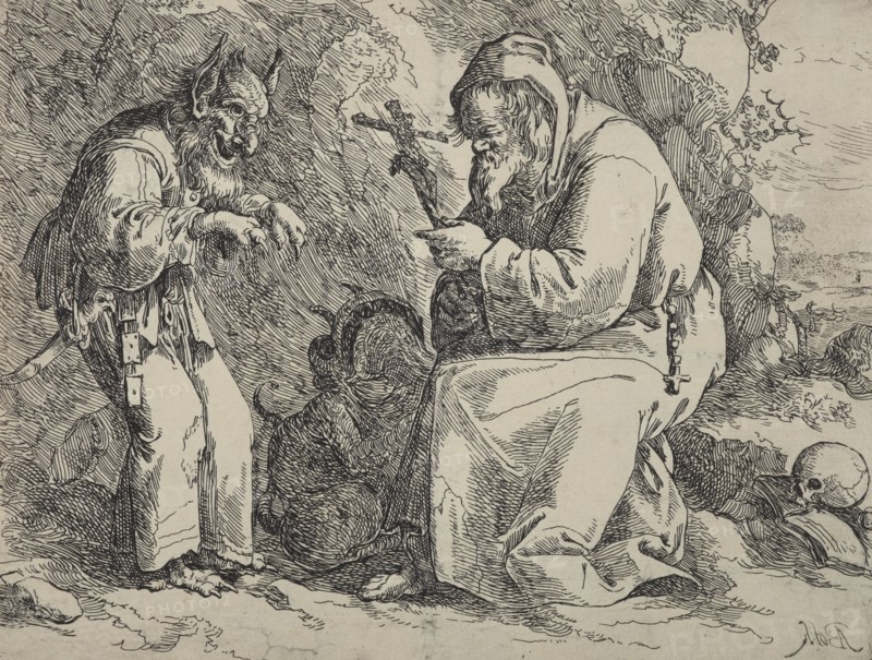 Temptation of St Antony, 1628-1642. Creator: Andries Dirksz Both.