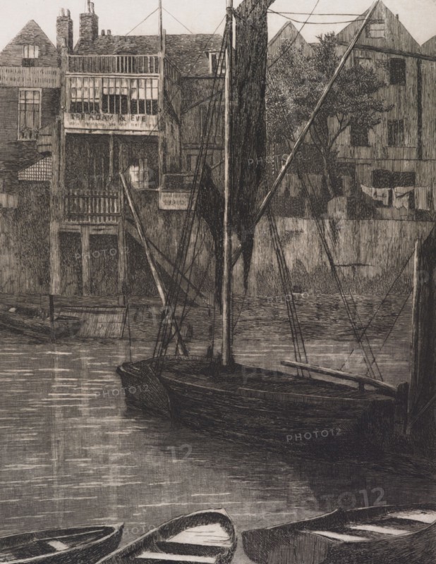 The Adam and Eve Inn, Chelsea, 1872. Creator: Edwin Edwards.