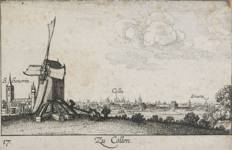 Amoenissimæ aliquot locorum ... effigies. Plate 17.  Zu Cöllen, 1635. Creator: Wenceslaus Hollar.