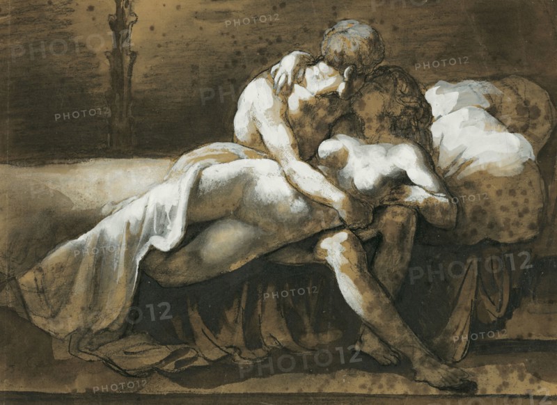 The Kiss, 1816. Creator: Theodore Gericault.