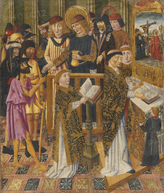 Pilgrims' Mass, 1450. Creator: Circle of Jaume Huguet.