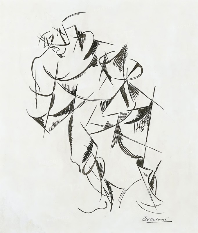 Dynamism of the Human Body: Boxer, 1913. Creator: Umberto Boccioni.