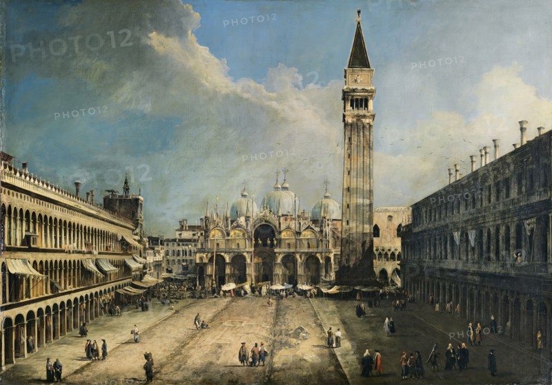 The Piazza San Marco in Venice, 1723. Creator: Canaletto.