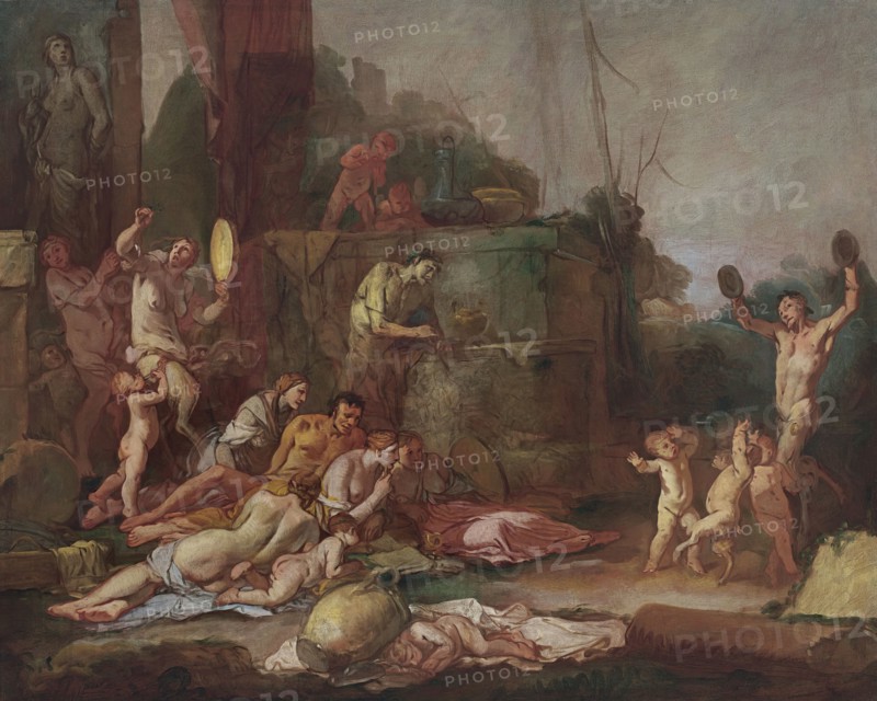 Bacchanal, 1660. Creator: Giulio Carpioni.