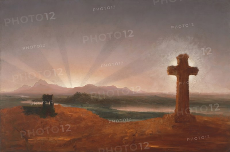 Cross at Sunset, 1848. Creator: Thomas Cole.