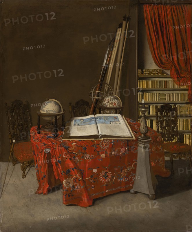 Corner of a Library, 1711. Creator: Jan van der Heyden.