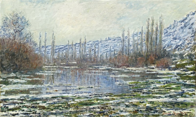 The Thaw at Vétheuil, 1880. Creator: Claude Monet.