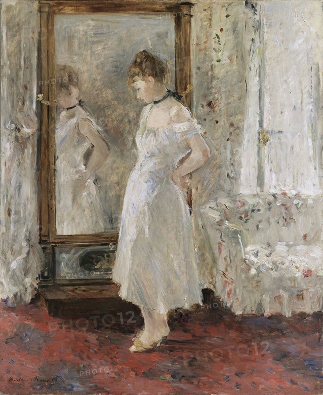 The Psyche mirror, 1876. Creator: Berthe Morisot.