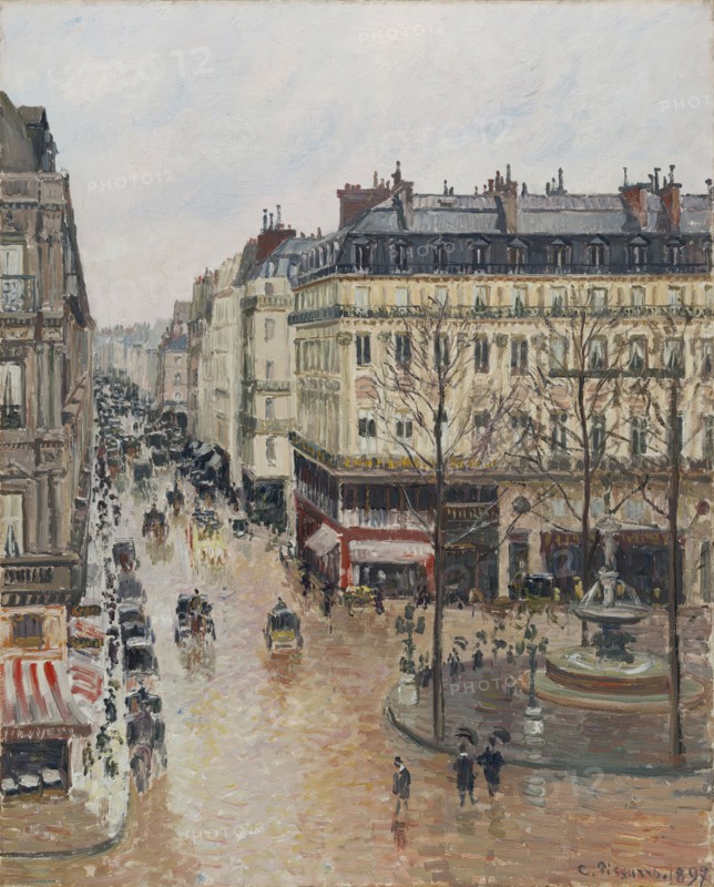 Rue Saint-Honoré in the Afternoon. Effect of Rain, 1897. Creator: Camille Pissarro.