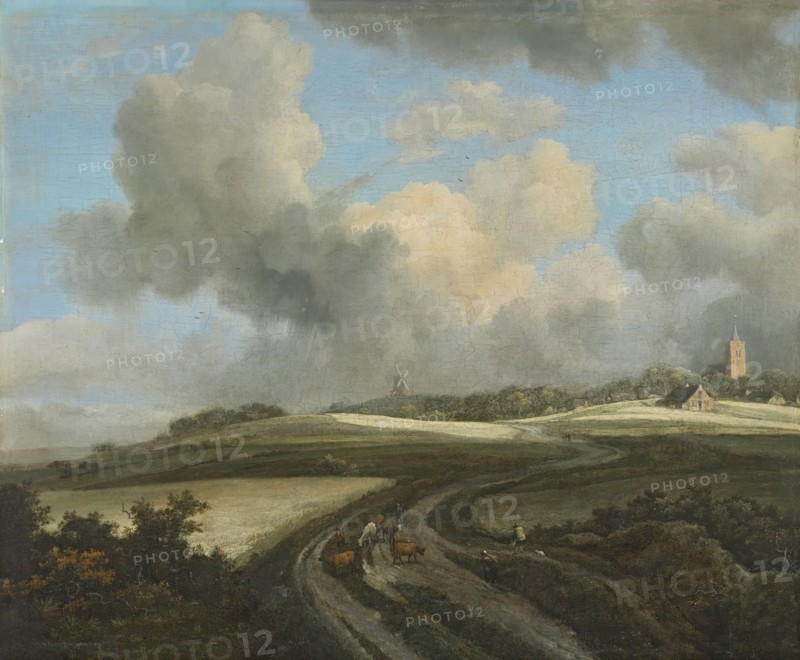 Road through Fields of Corn near the Zuider Zee, 1660. Creator: Jacob van Ruisdael.