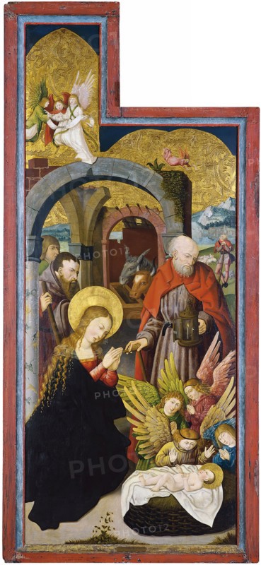 The Adoration of the Sheperds (Interior left wing), 1515. Creator: Anon.