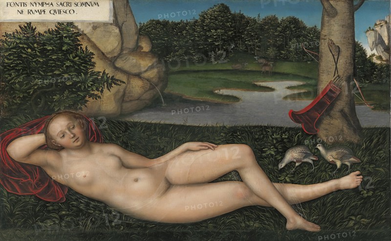 The Nymph at the Fountain, 1530. Creator: Lucas Cranach the Elder.