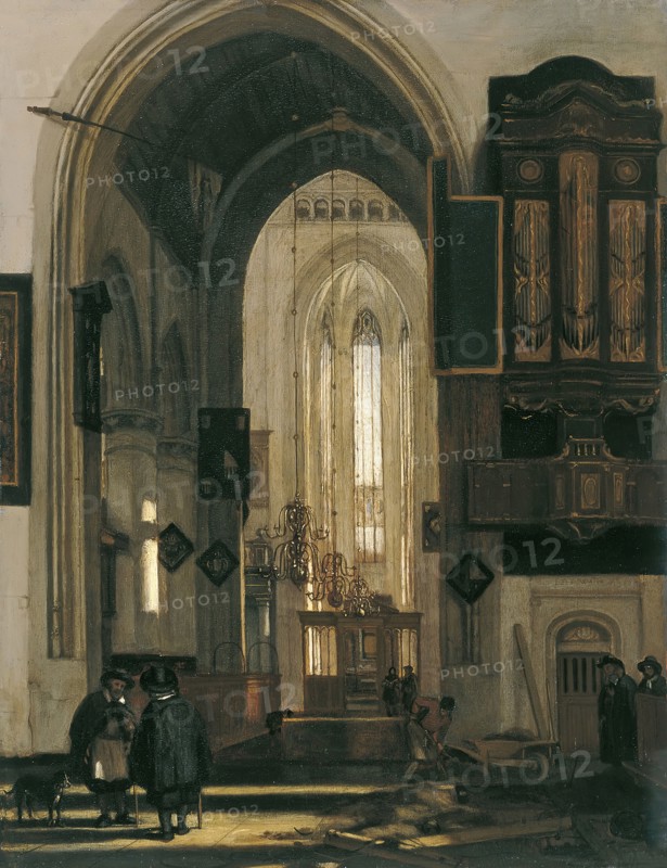 Interior of a Gothic Church, unknown date. Creator: Emanuel de Witte.